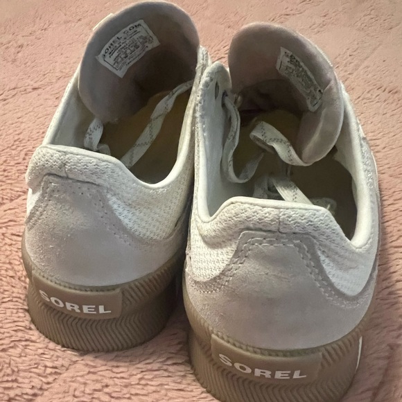 Sorel Women's Out N About Plus Lace Womens 8 shoe seasalt cream tan * no insoles - Picture 6 of 7